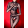 copy of Bodystocking jak rajstopy na całe ciało z otwartym krokiem wysoki stan