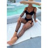 Bodystocking Penelope czarny kabaretkowe