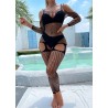 Bodystocking Penelope czarny kabaretkowe